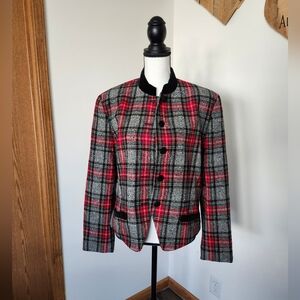 Vintage Pendleton Wool Holiday Plaid  Blazer